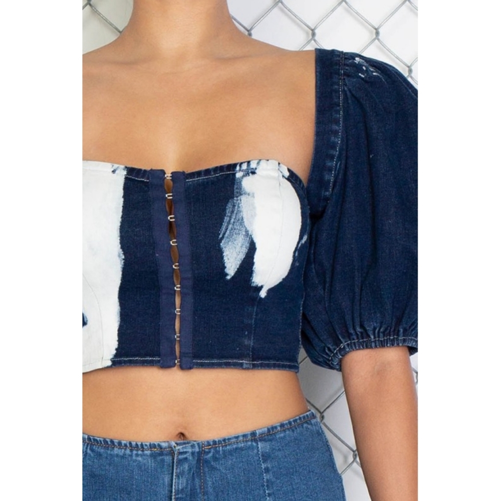 Puff Sleeve Corset - Picture 3 of 7